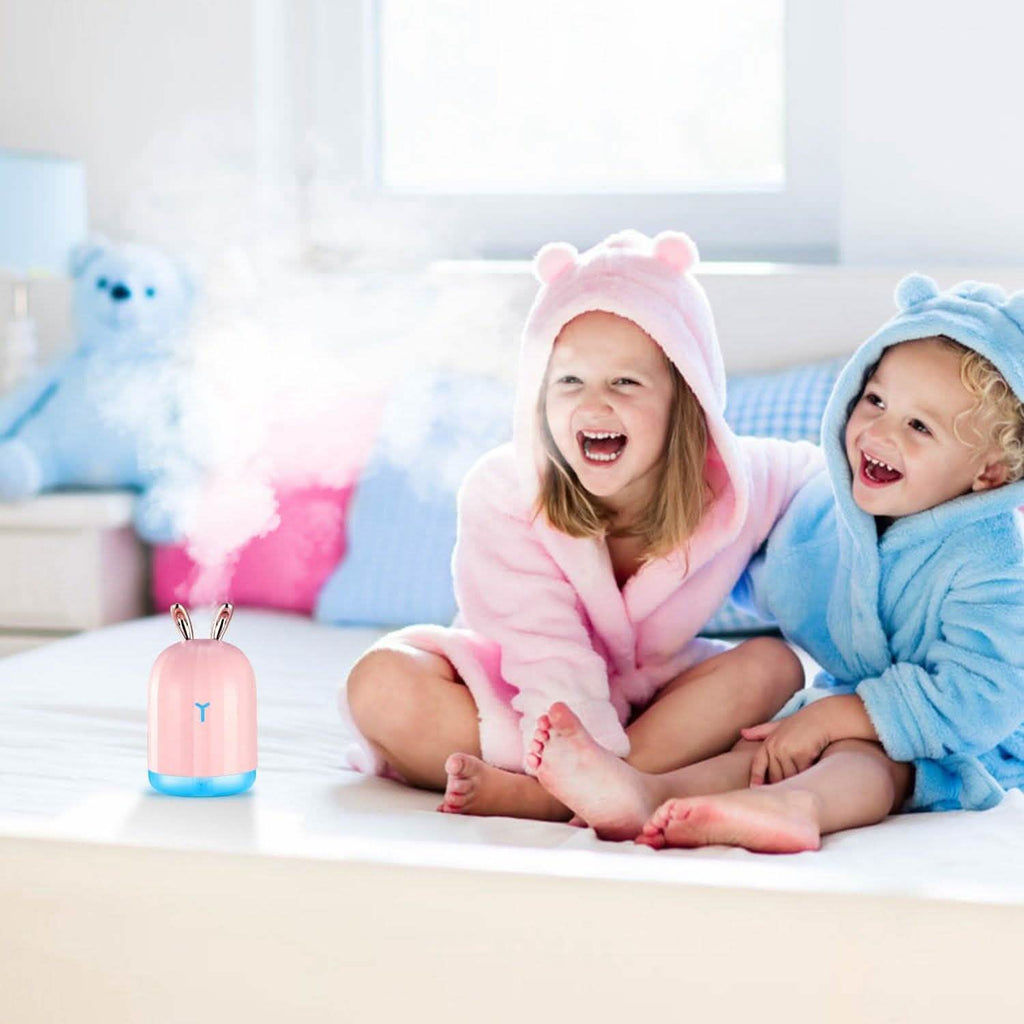 220ml Cool Mist Humidifier Ultrasonic Air Diffuser Atomizer with 7 Color