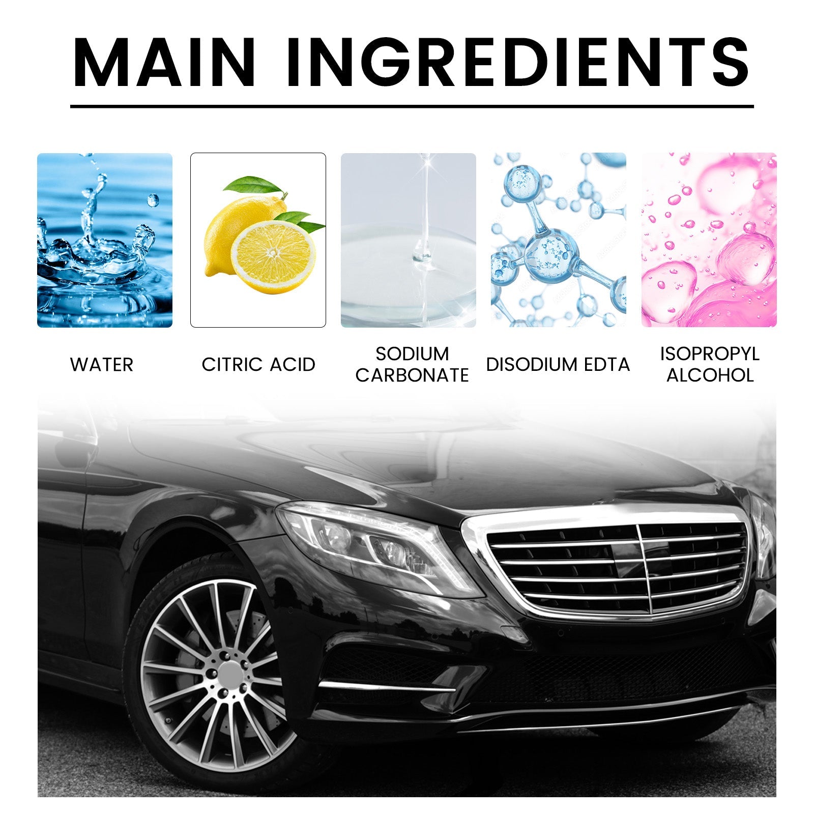 Wheel Paint Removal Iron Spray, Automobile Metal Rust Refurbishment Anti-Rust Care And Maintenance Cleaner