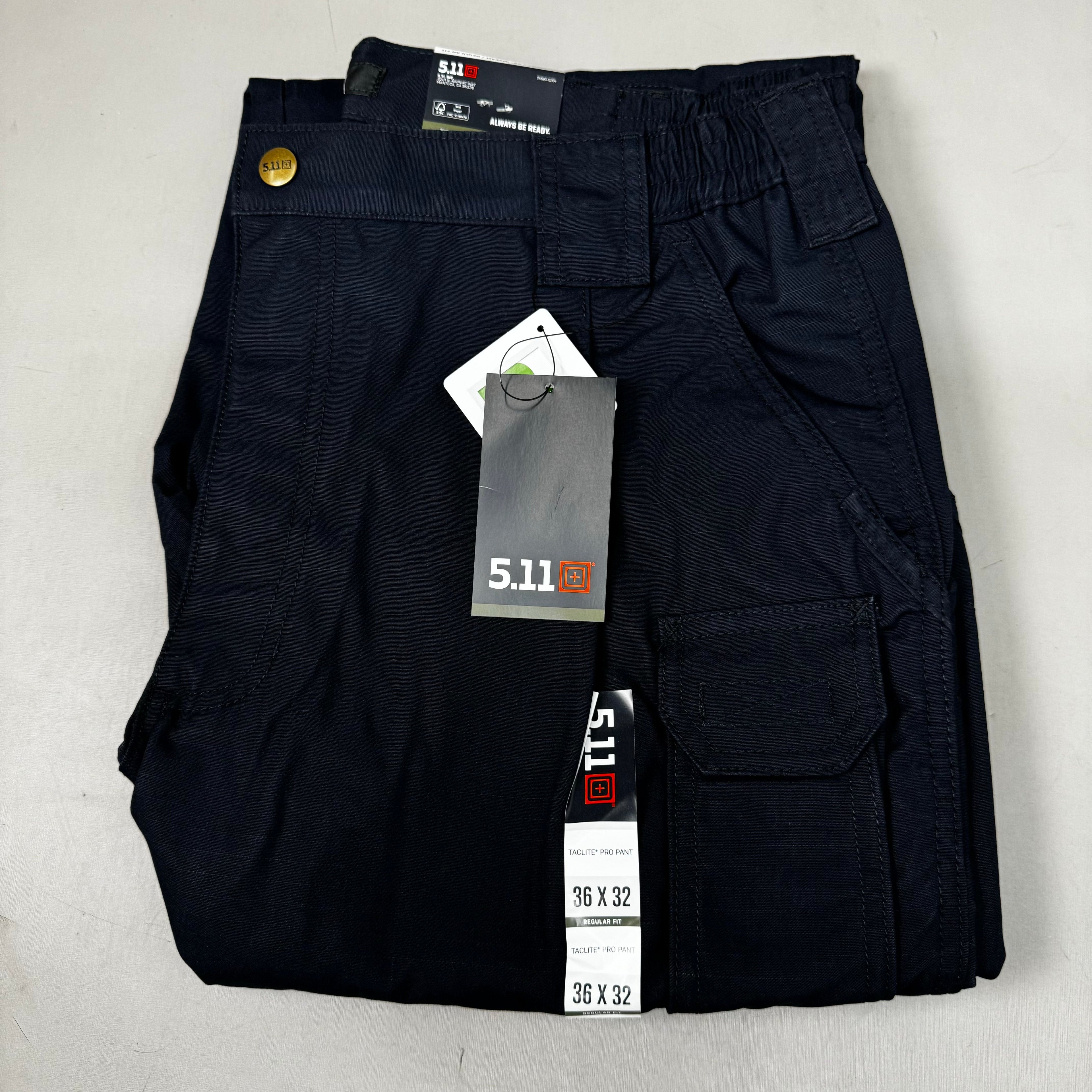 5.11 TACTICAL Men's Tactlite Pro Ripstop Pant Sz- 36"W x 32"I Dark navy 74273