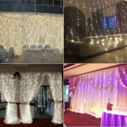 224 LED White String Fairy Lights Outdoor Lamp Decor