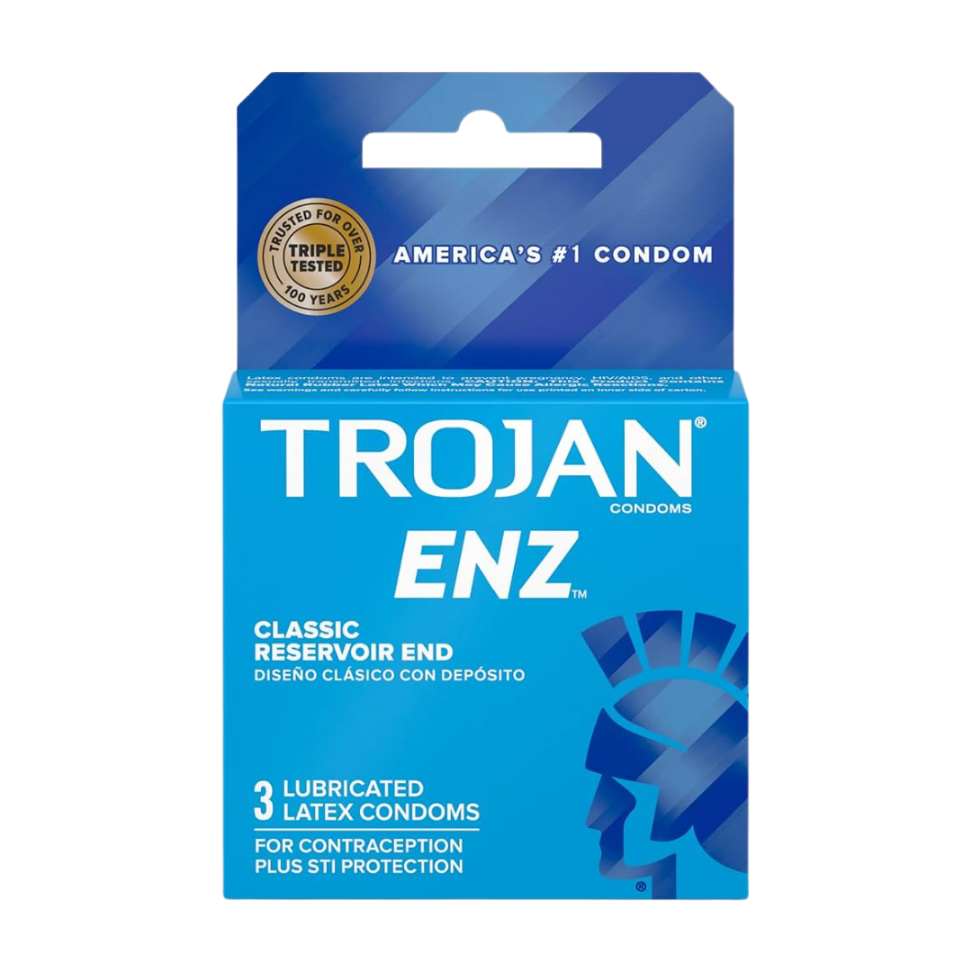 Trojan ENZ Lubricated Latex Condoms (3 Count)