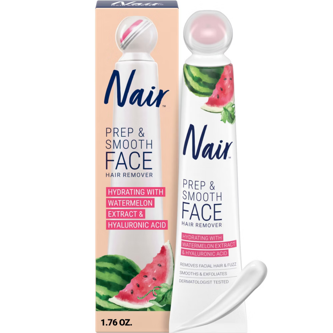 Nair Prep & Smooth Face Hair Remover Watermelon Extract (1oz)