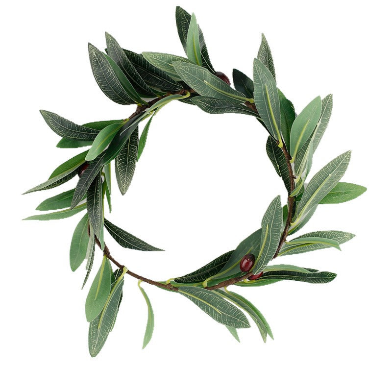Olive leaf wreath berry olive branch headdress