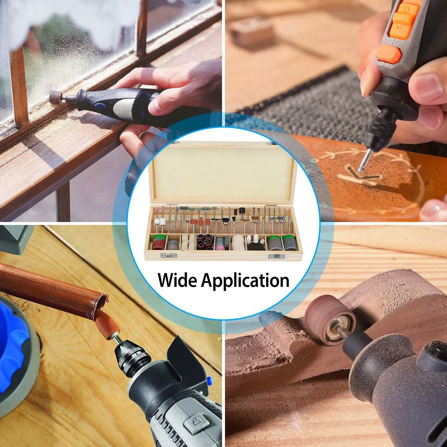 228-Piece: Rotary Dremel Accessory Tool Kit