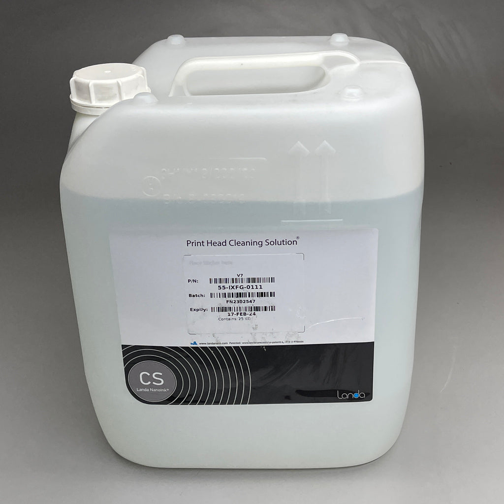 CS LANDA NANOINK Printhead Cleaning Solution 25Kg, 6.6 Gal (55-IXFG-0111) BB 02/24