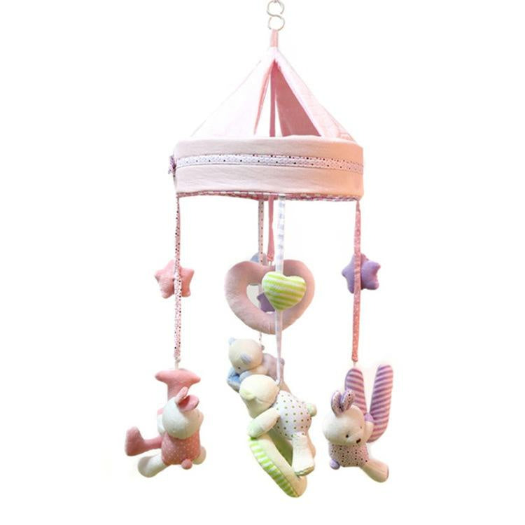 Baby Music Rotating Fabric Bedside Bell Newborn Comfort Toy