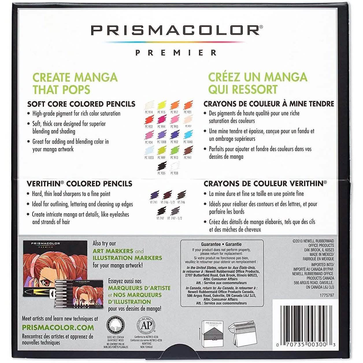 23-Piece: Prismacolor 1774800 Premier Colored Pencils