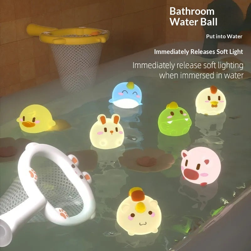 Baby Bath Toy Glowing Soft-plastic Animal For Playtime In The Bathtub