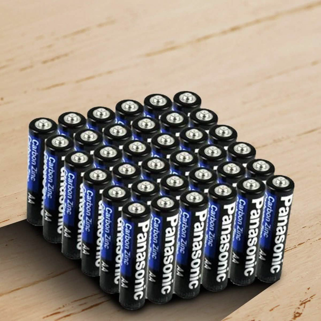 24 or 48 Pack: Panasonic AAA or AA Carbon Zinc Batteries