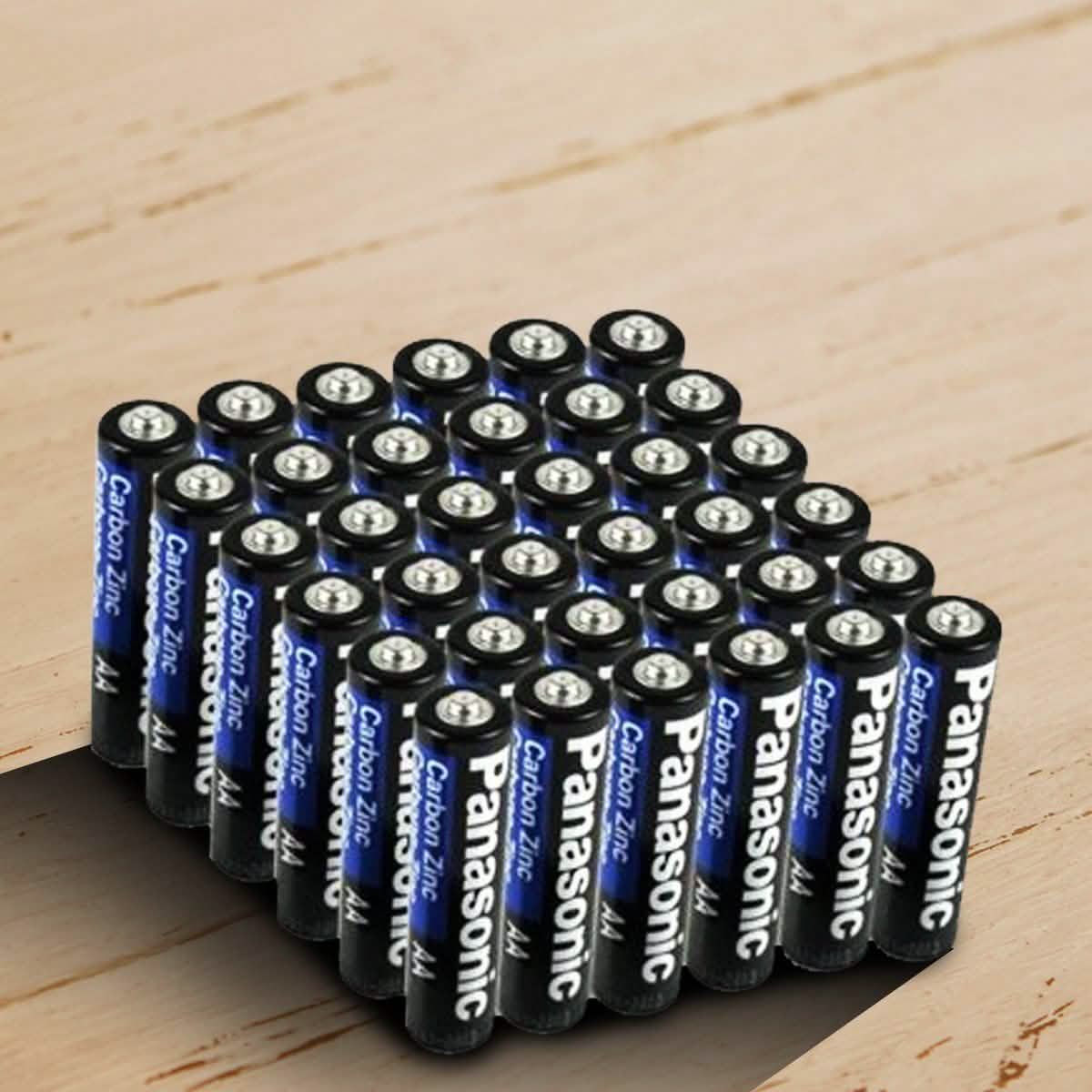24 or 48 Pack: Panasonic AAA or AA Carbon Zinc Batteries