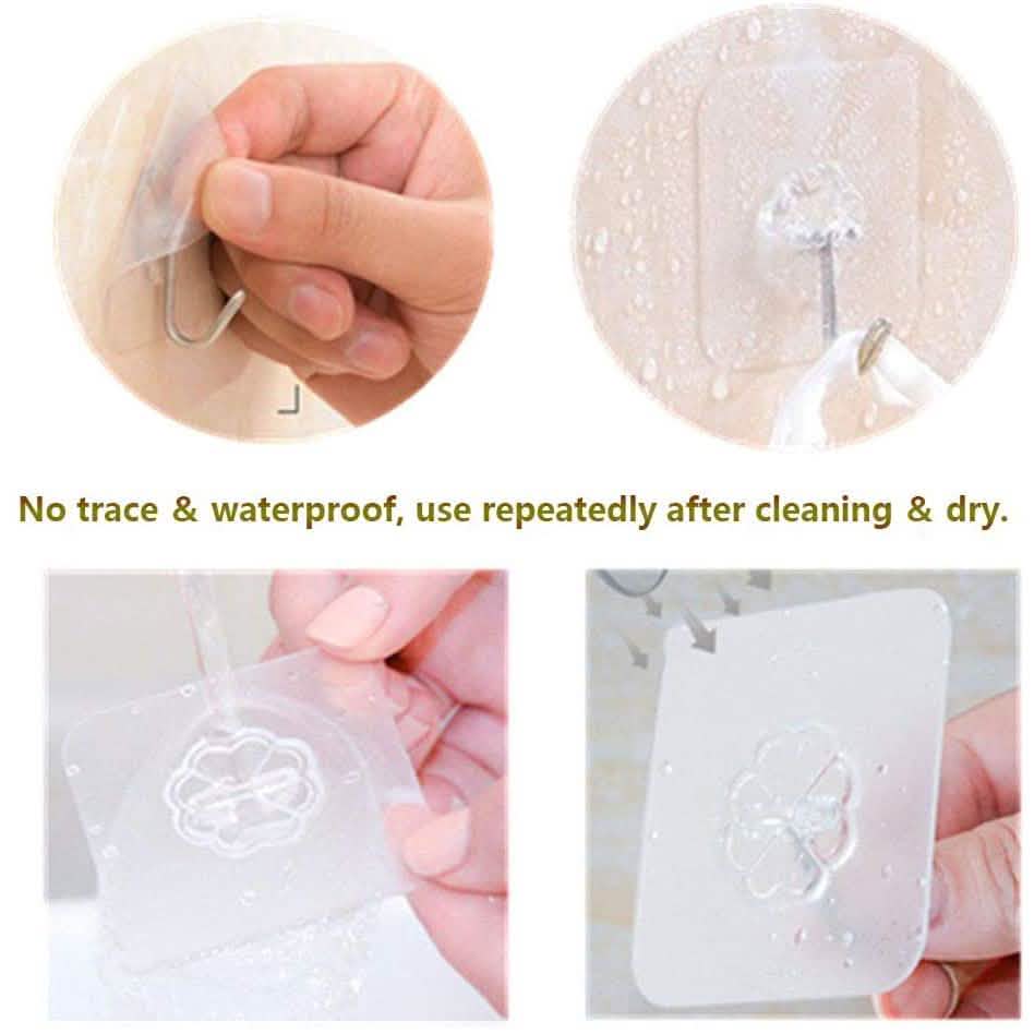 24-Pack: Adhesive Hooks Kitchen Wall Hooks