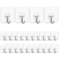 24-Pack: Adhesive Hooks Kitchen Wall Hooks