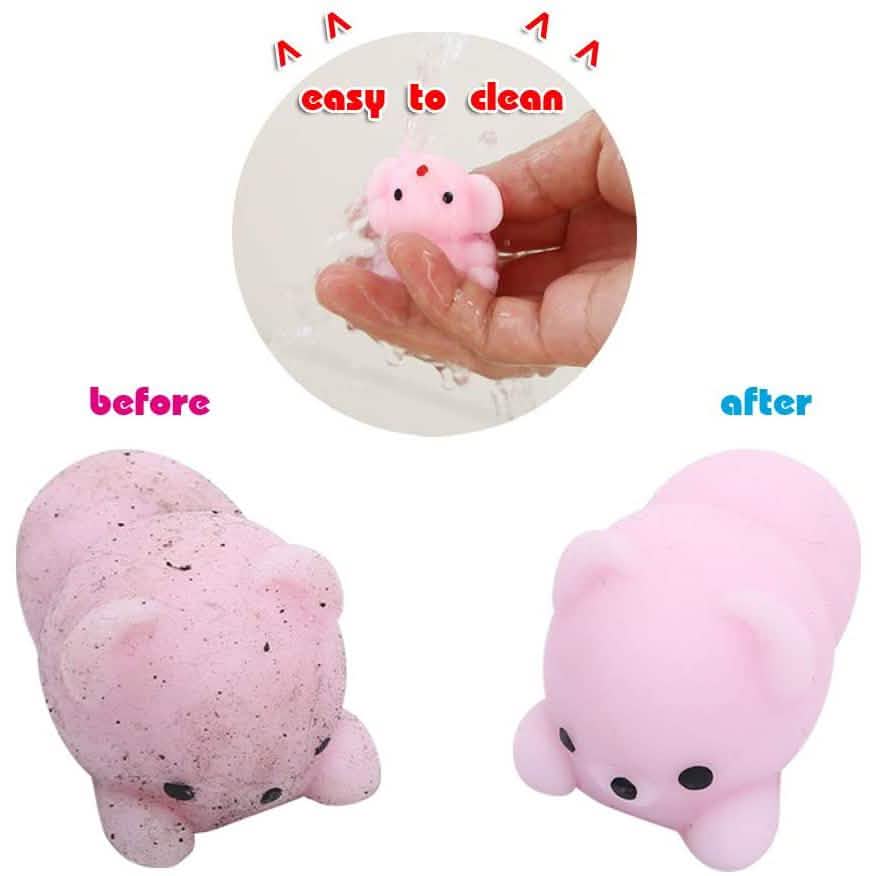 24-Pack: Kids Mochi Squishy Toy with Storage