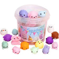 24-Pack: Kids Mochi Squishy Toy with Storage