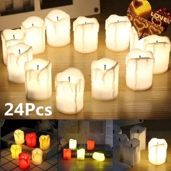 24-Piece: LED Flameless Candle