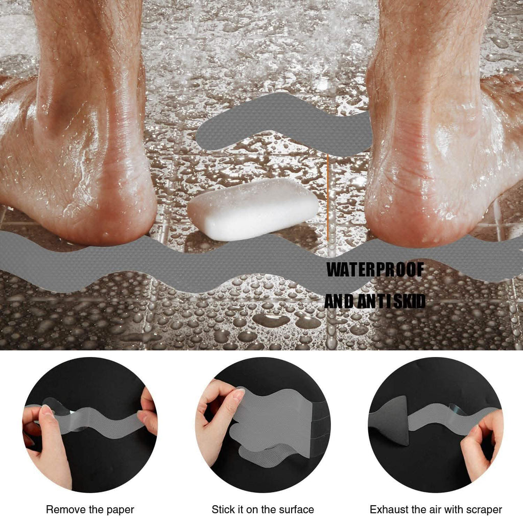 24-Piece: Safe Tub Strips Adhesive Non-Slip Shower Stickers Set