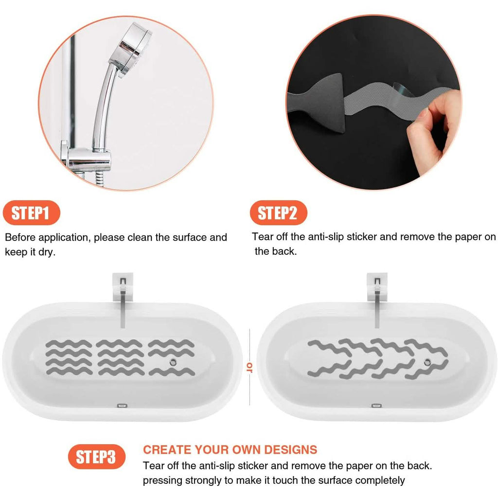24-Piece: Safe Tub Strips Adhesive Non-Slip Shower Stickers Set