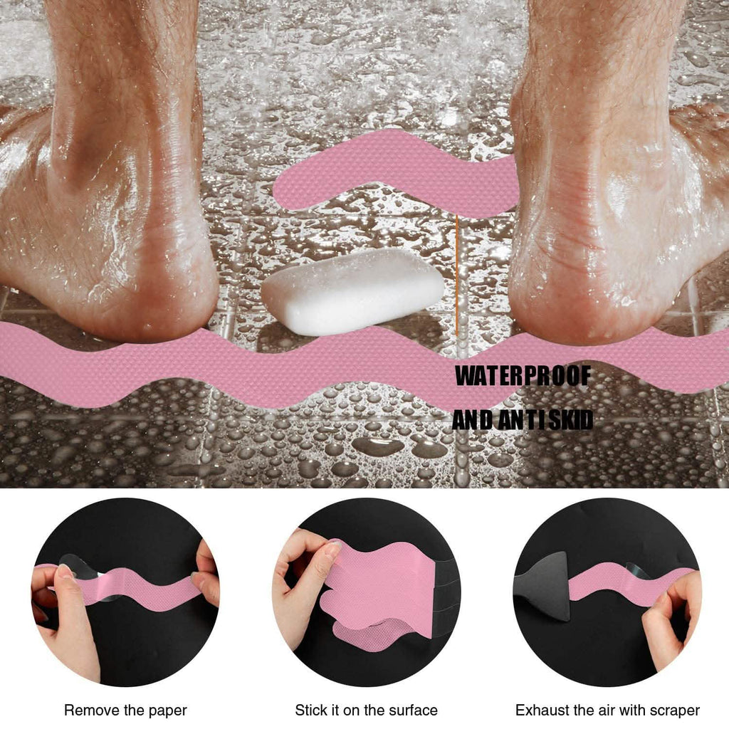 24-Piece: Safe Tub Strips Adhesive Non-Slip Shower Stickers Set