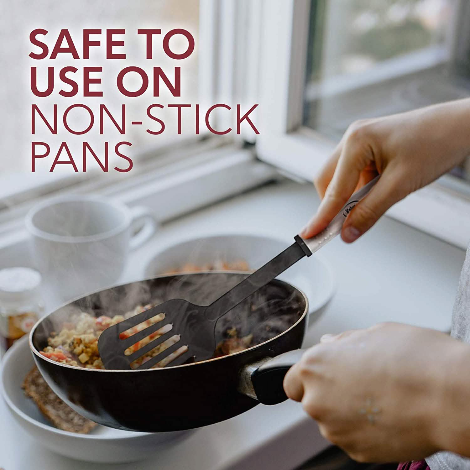 24-Piece Set: Nylon and Stainless Steel Utensil Set
