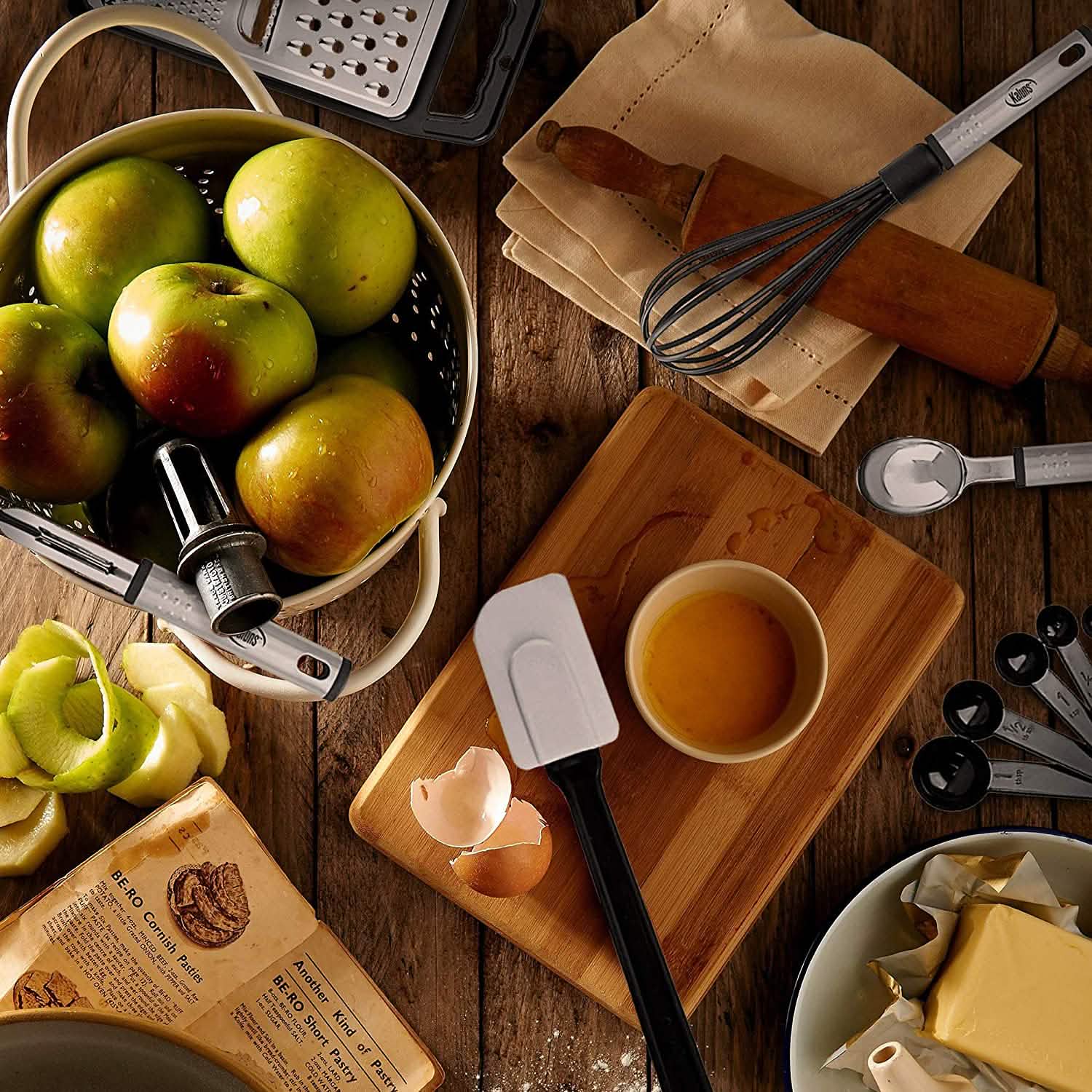 24-Piece Set: Nylon and Stainless Steel Utensil Set