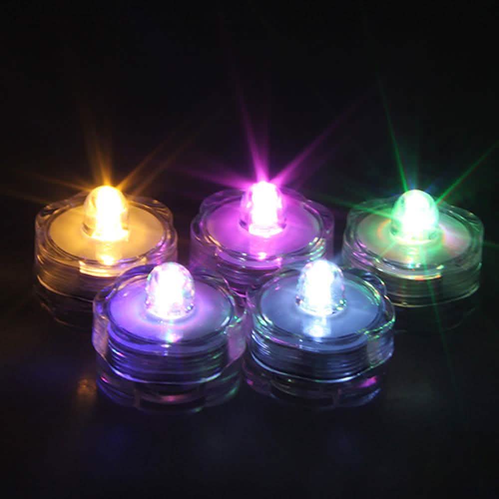24-Piece: Submersible RGB LED Tea Light Candle
