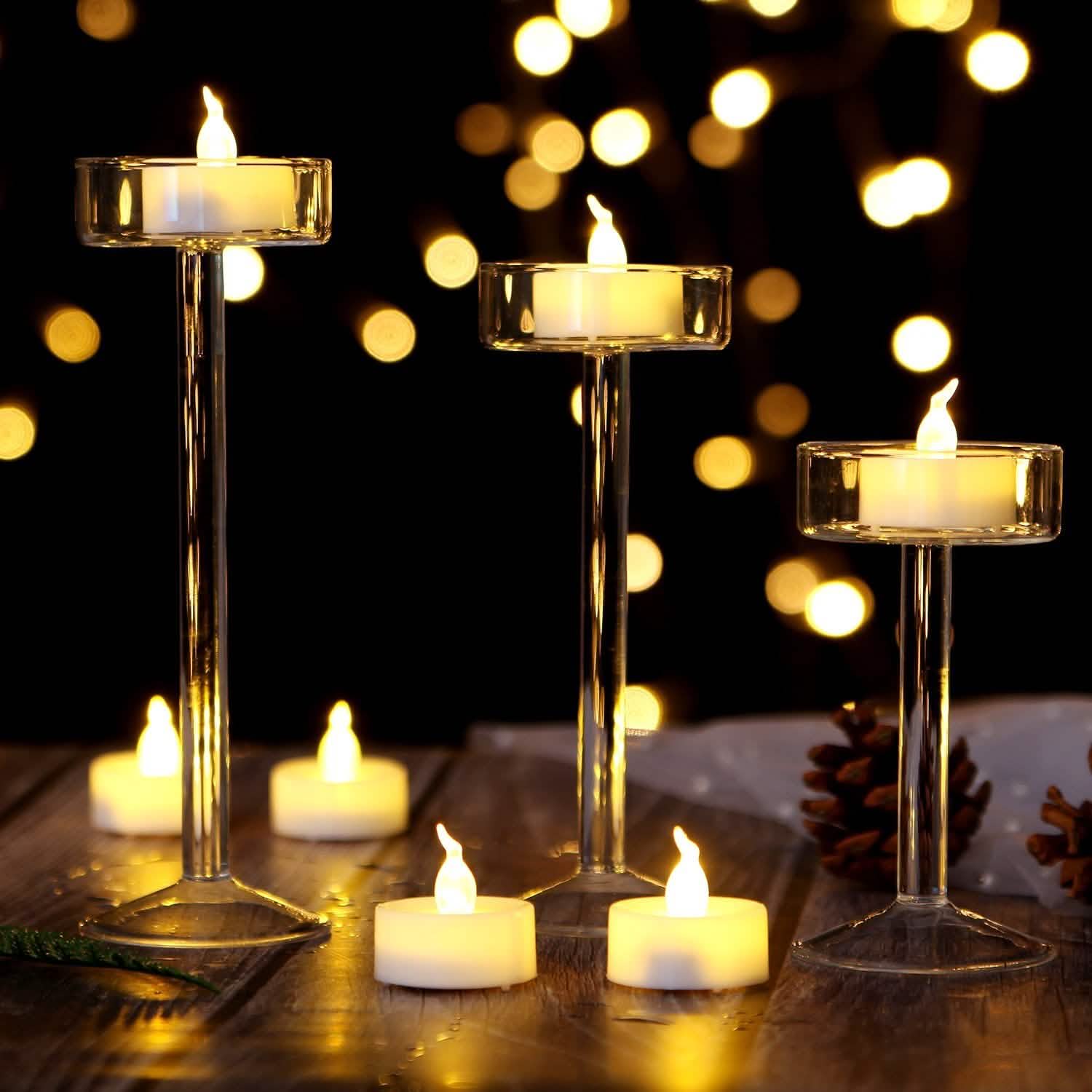 24-Piece: Warm White LED Tealight Candles