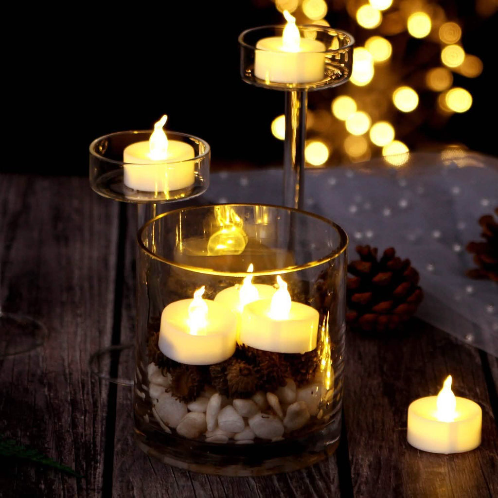 24-Piece: Warm White LED Tealight Candles