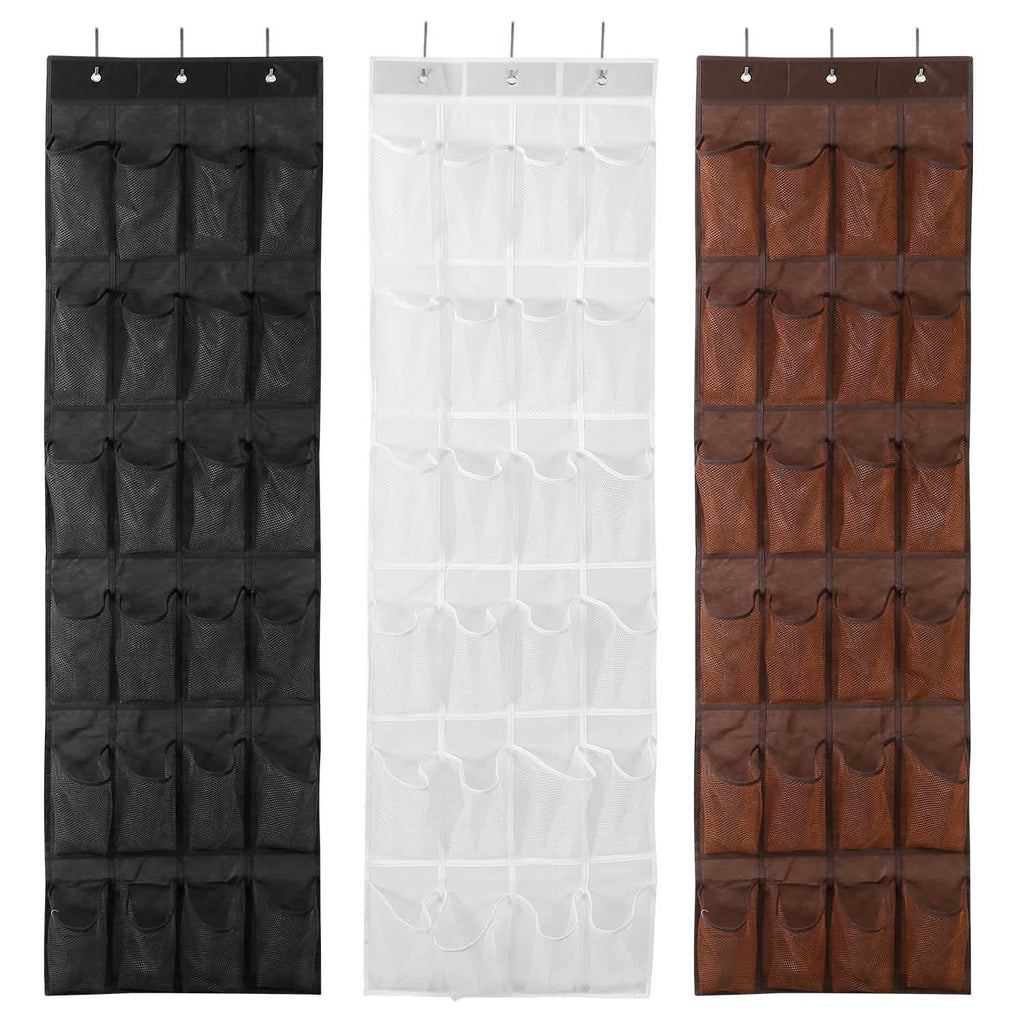 24 Pockets Over the Door Shoe Rack