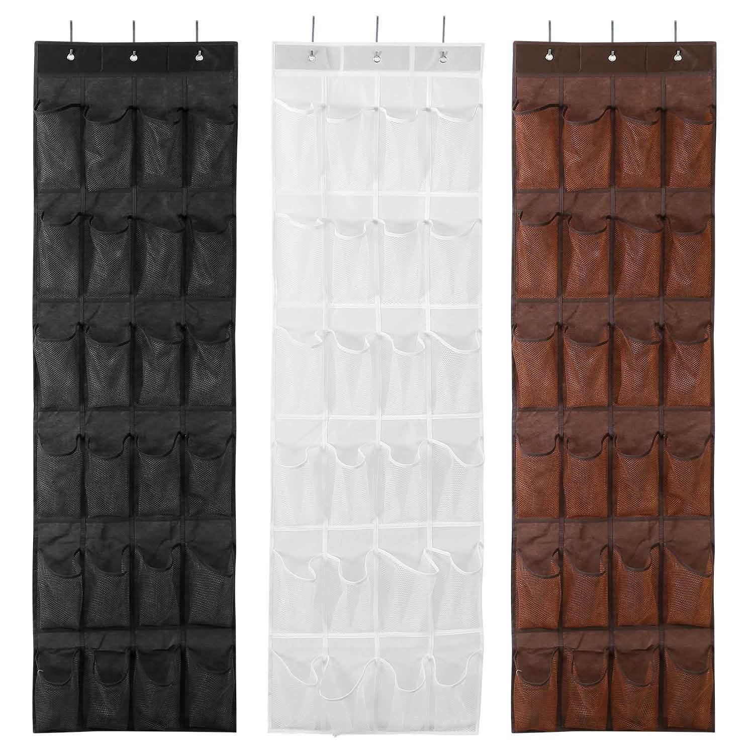 24 Pockets Over the Door Shoe Rack