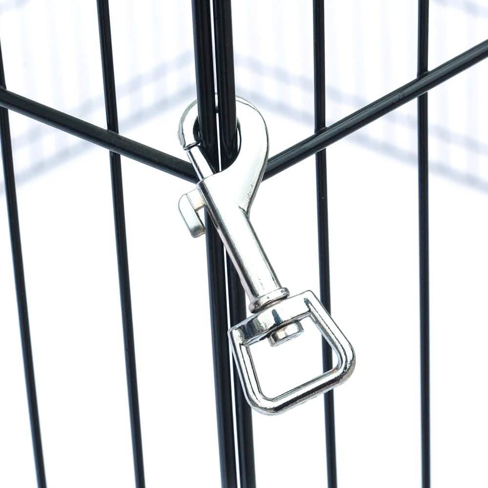 24" Tall Wire Fence 8 Panel Pet Folding Metal Play Pen