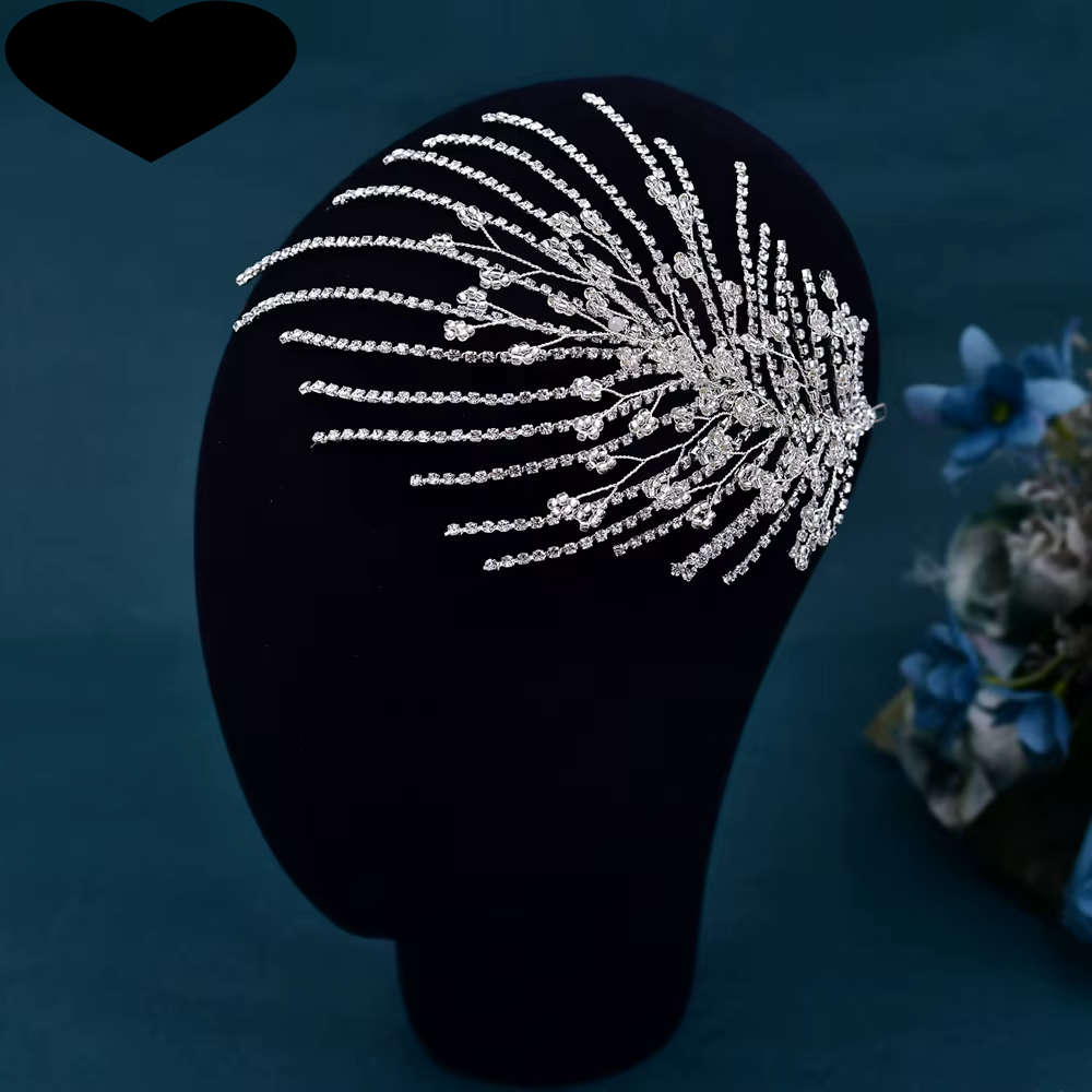 Bridal or Pageant Headband Crystal Rhinestone Tiara