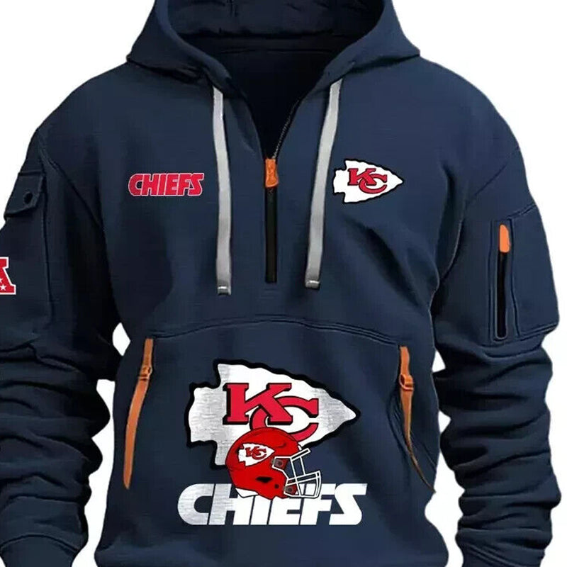 Men's Amazon Multi Pocket Zipper Hoodie