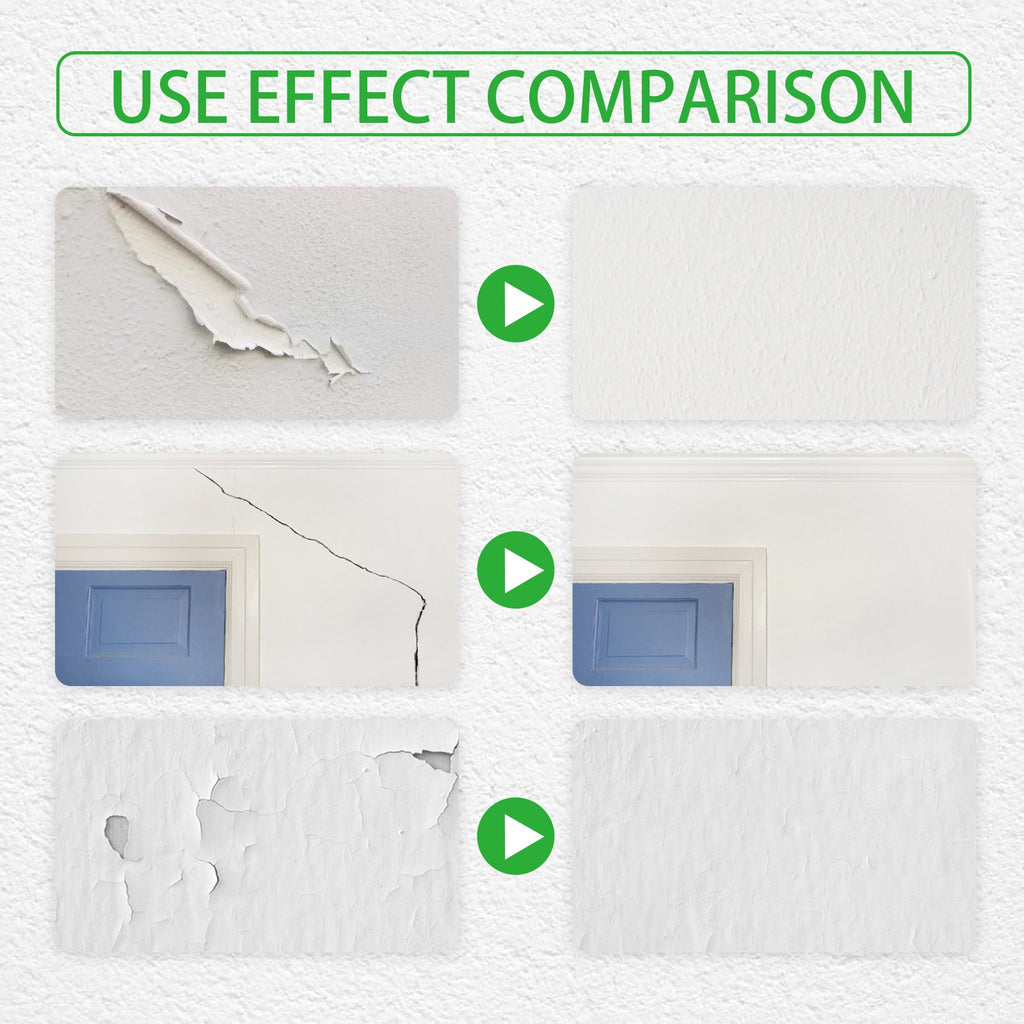Wall Repair Paint: White Wall Repair Roller Brush Moisture-Proof Peeling Cover Stains And Cracks Renovation Paint