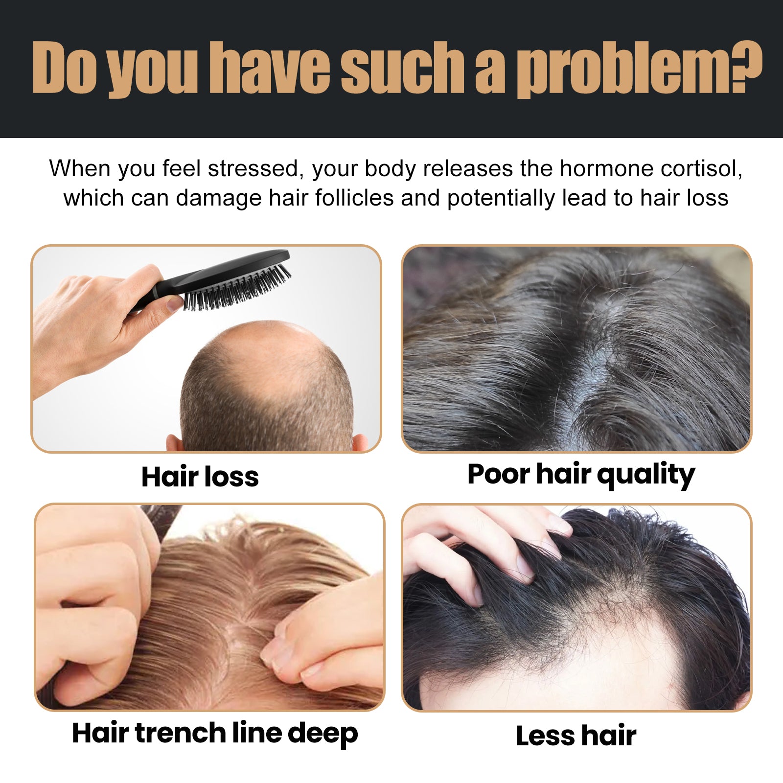 Hair Conditioner, Anti-Loss Hair Dense And Fluffy Hair Supple Strong Repair Shampoo