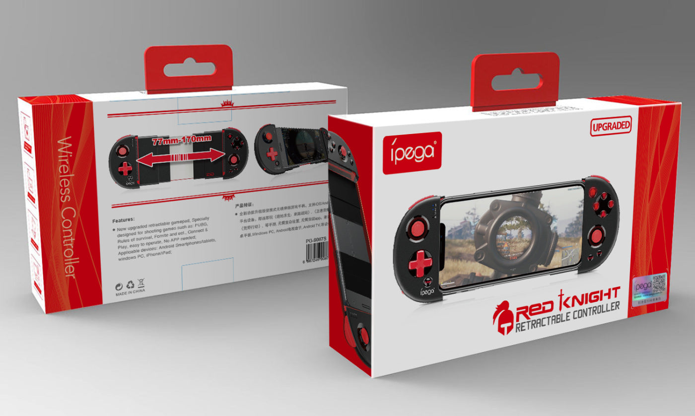 Red knight Hand held Red Retractable Controller Bluetooth game console