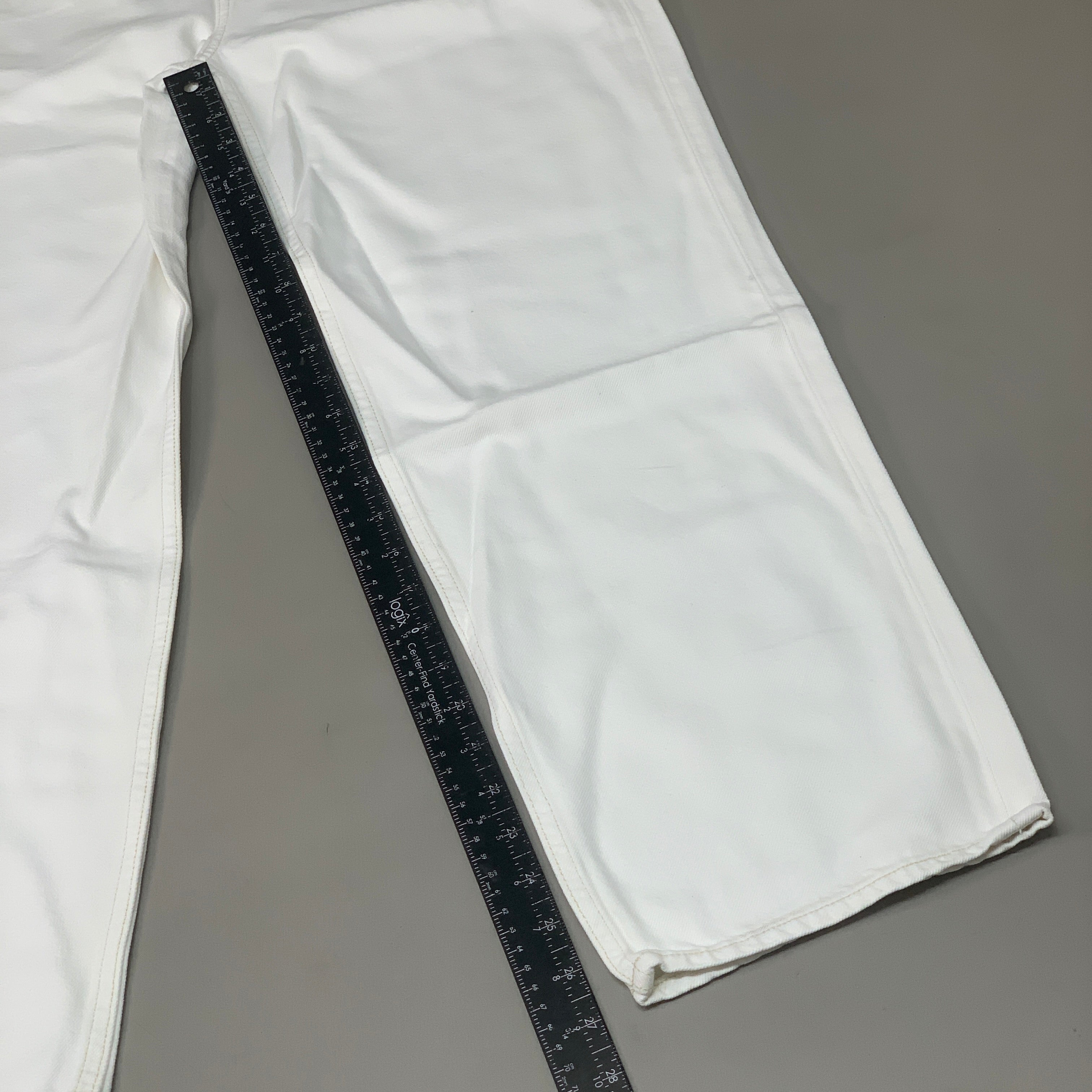 ETICA Tyler High Waist Straight Leg Ankle jeans Vintage White Size 27 EW180114A