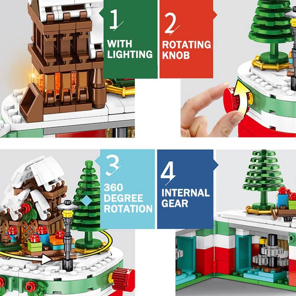 249-Piece: Christmas Building Blocks Toy Set