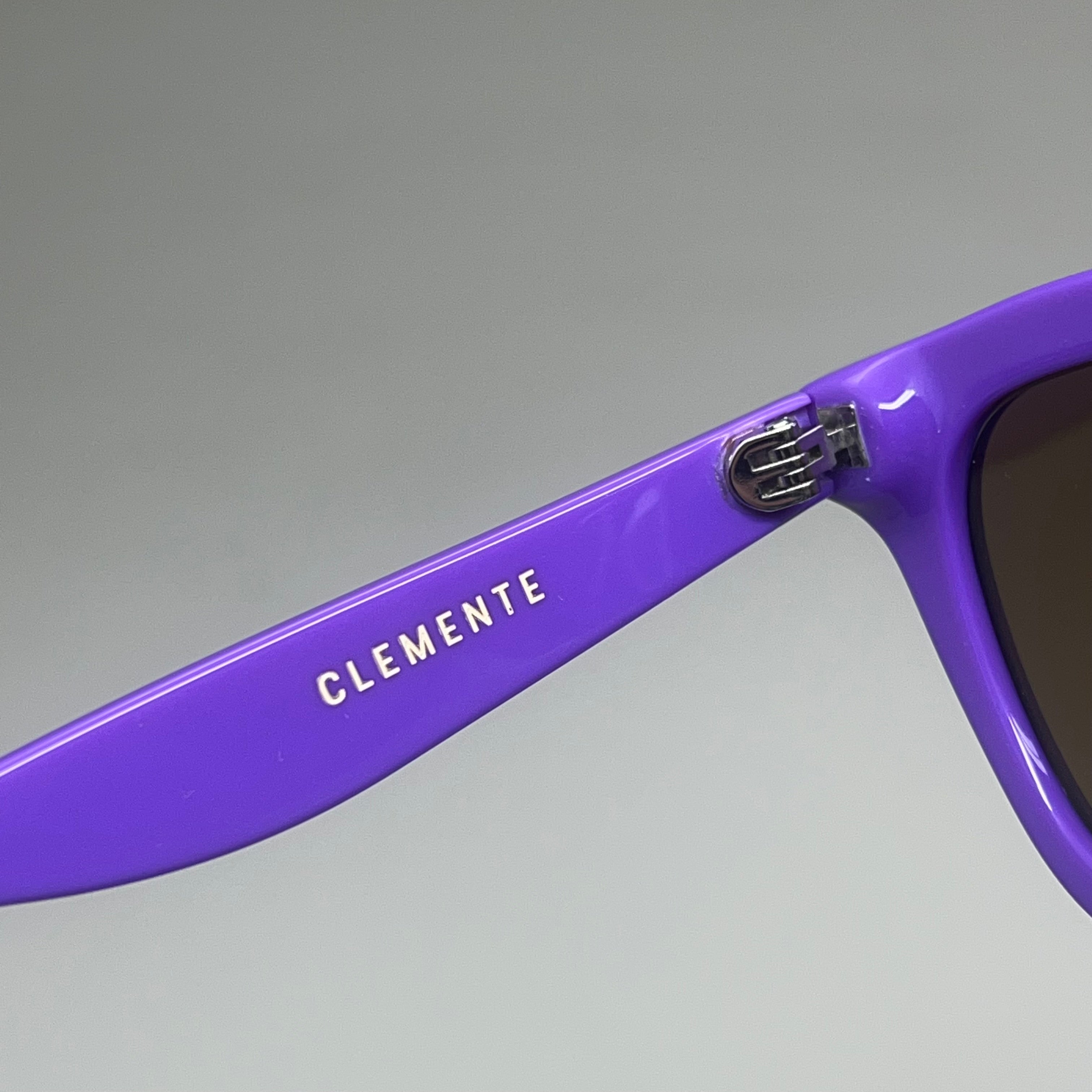 FRIDA MAE CHEEK Clemente Square Polarized Lens Sunglasses Purple SUN-SQUARE-PUR AS-IS