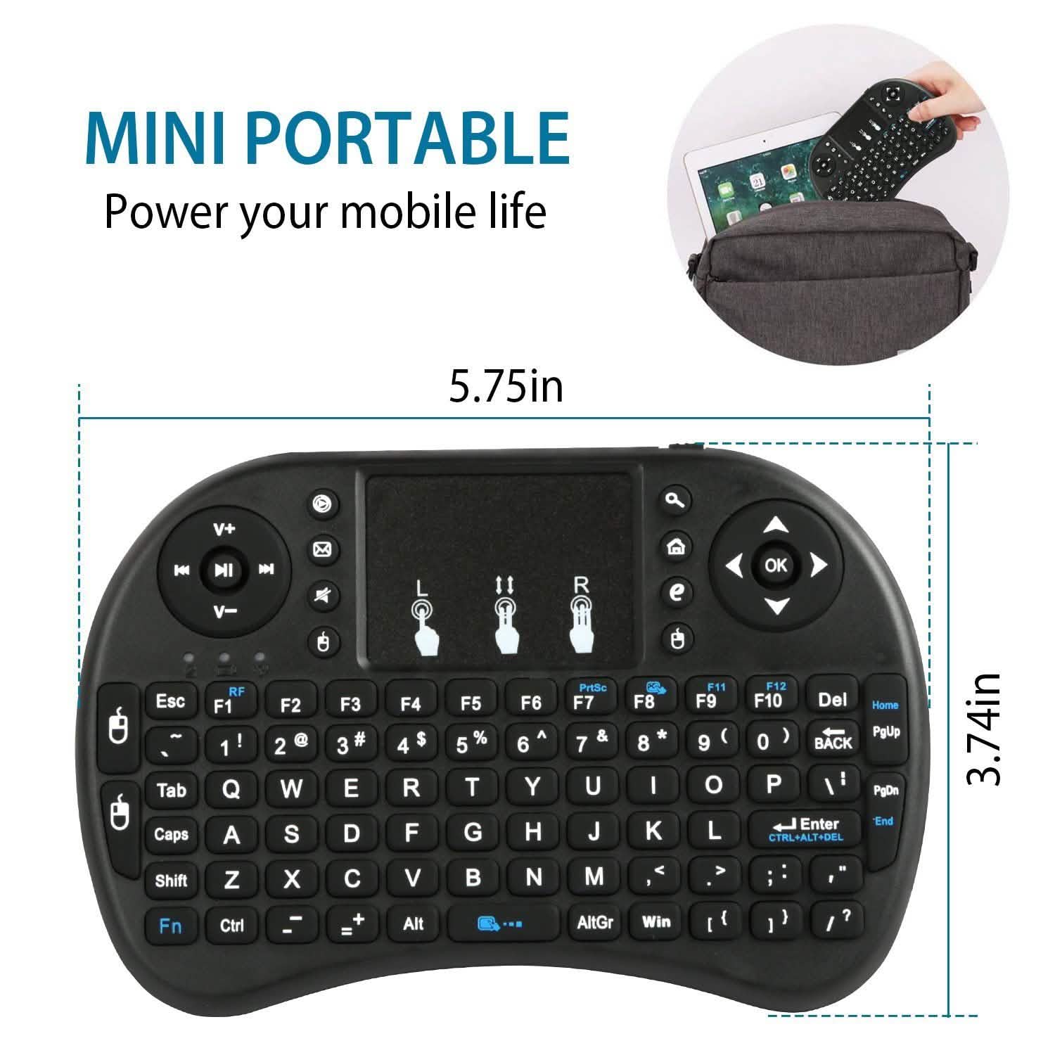2.4G Mini Wireless Keyboard Touchpad