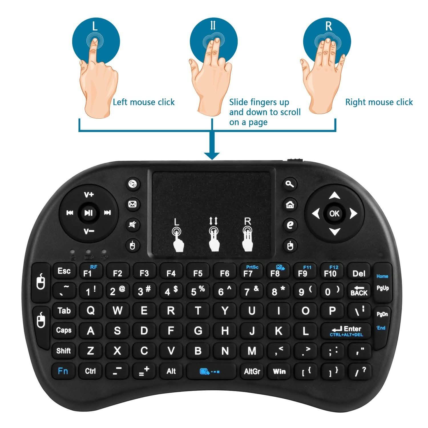 2.4G Mini Wireless Keyboard Touchpad