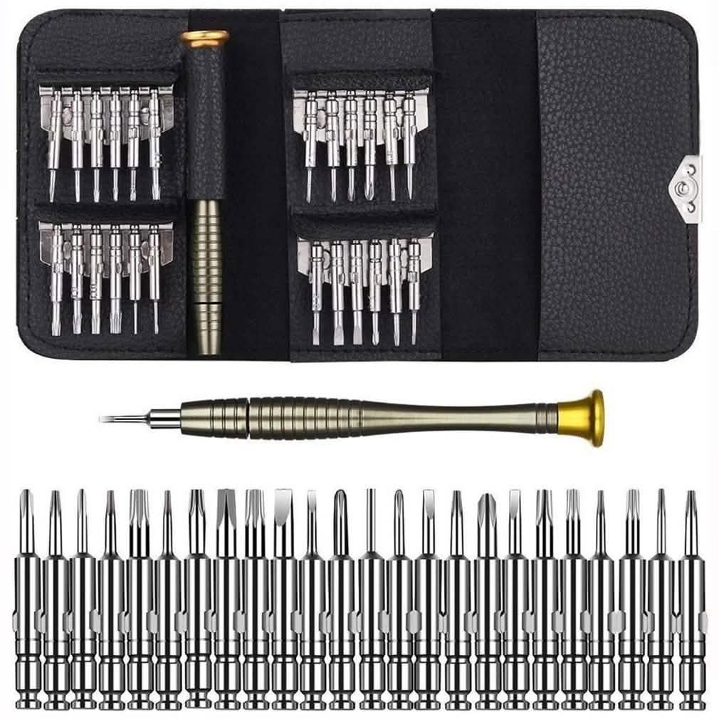 25-in-1 Multi-Purpose Precision Screwdriver Wallet Kit Repair Tools