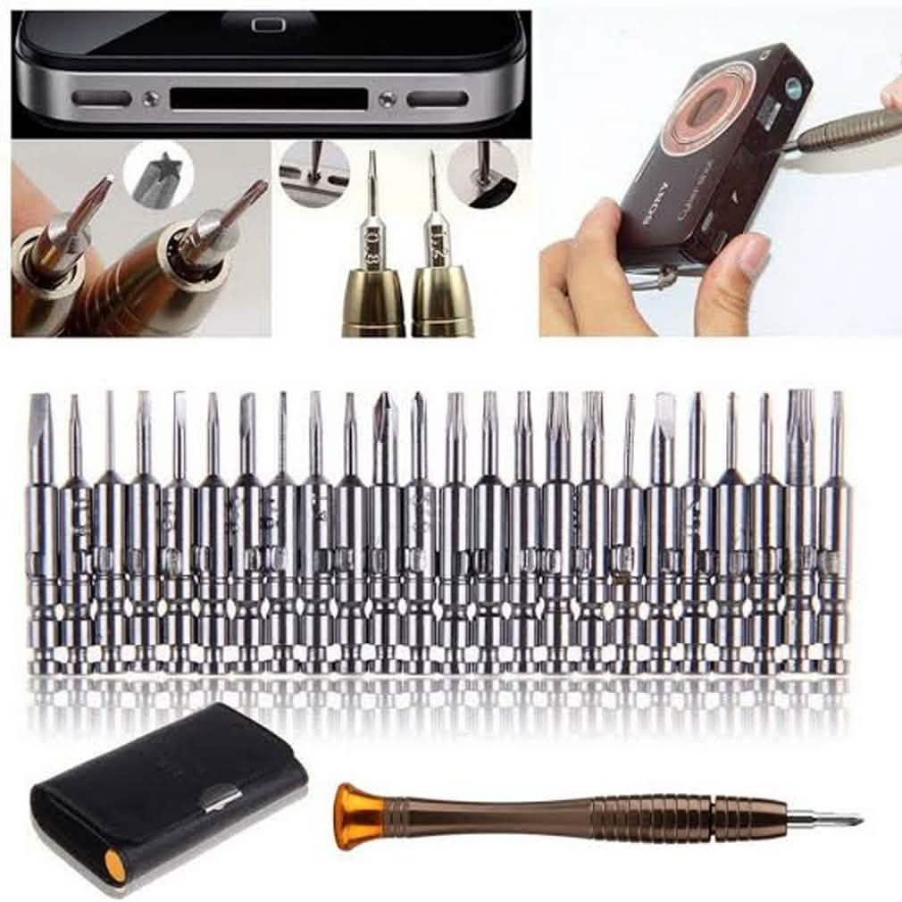 25-in-1 Multi-Purpose Precision Screwdriver Wallet Kit Repair Tools