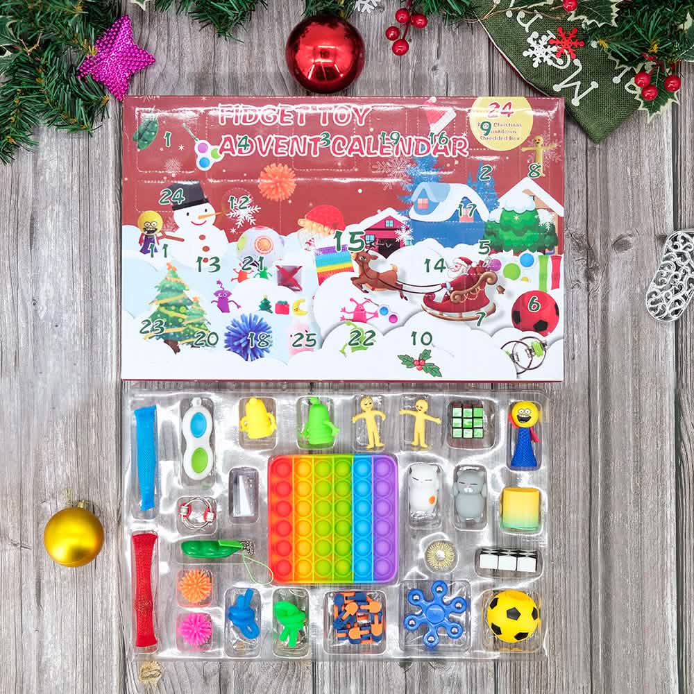 25-Piece: Christmas Advent Fidget Toy Calendar