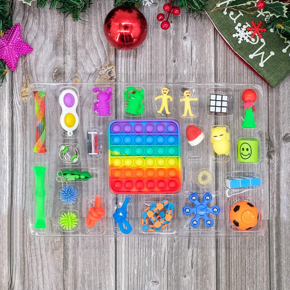 25-Piece: Christmas Advent Fidget Toy Calendar