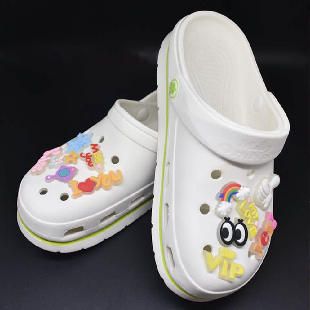 25-Pieces: Glow in Dark Croc Shoe Charms
