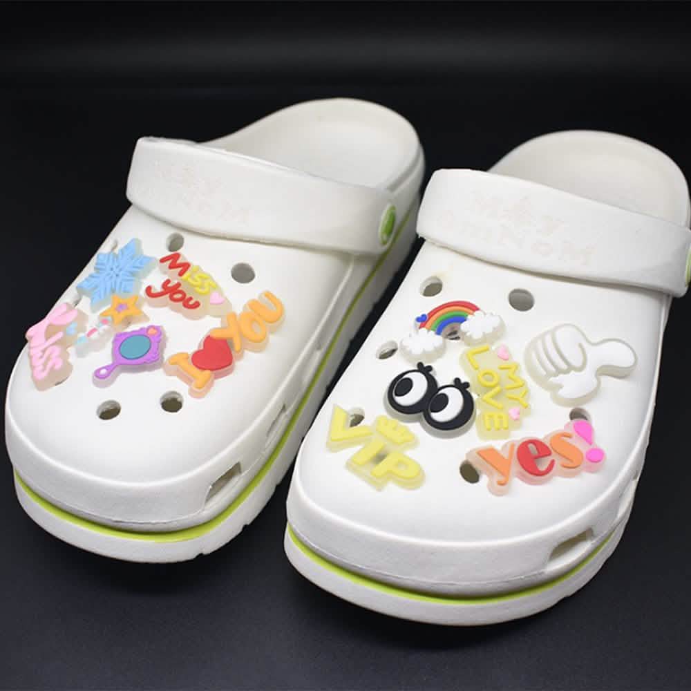 25-Pieces: Glow in Dark Croc Shoe Charms