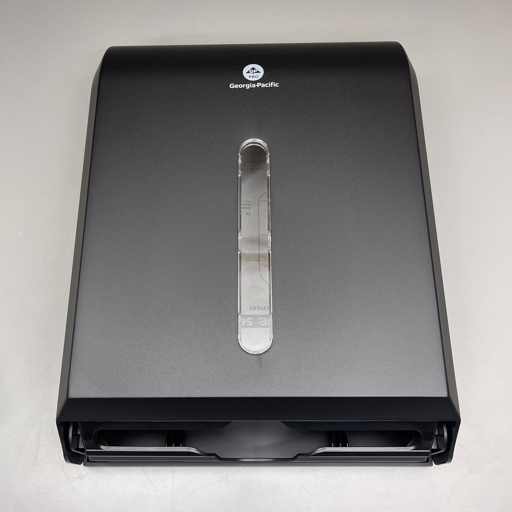 GEORGIA PACIFIC C-Fold/Multifold Paper Towel Dispenser Black 56650A (New)