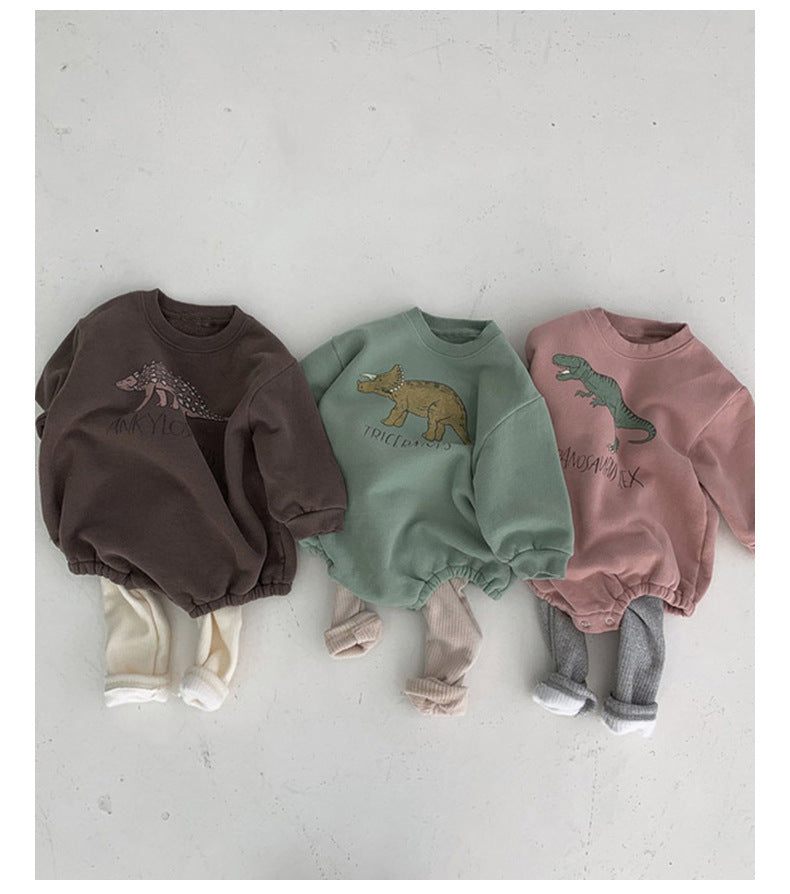 Jumpsuit Men And Women Baby Fleece Cotton Sweater Bag Fart Romper