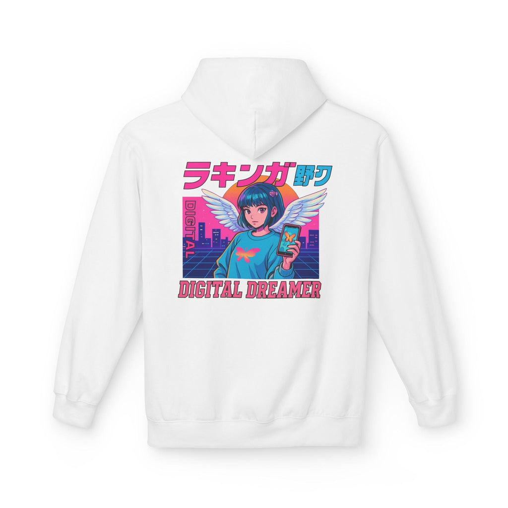 Digital Dreamer Unisex Fleece Hoodie, Cozy Graphic Sweatshirt, Anime Style Hoodie, Perfect Gift for Gamers, Casual Streetwear