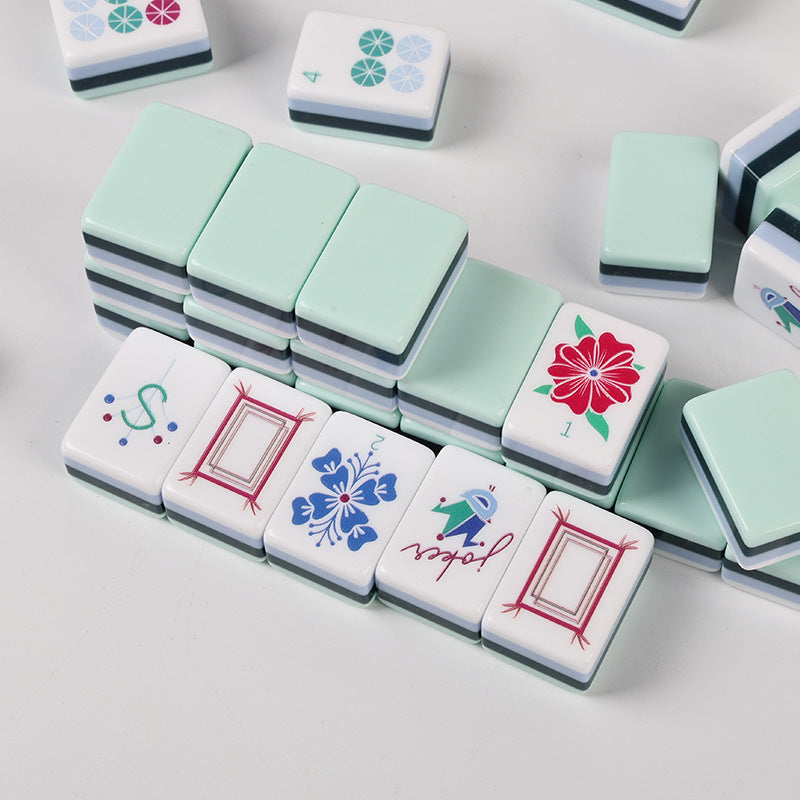 Acrylic Hand-rubbed American Mahjong Four-layer Color-matched Small American-style Tiles